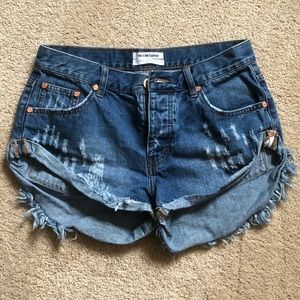 One Teaspoon Denim Cutoff Shorts